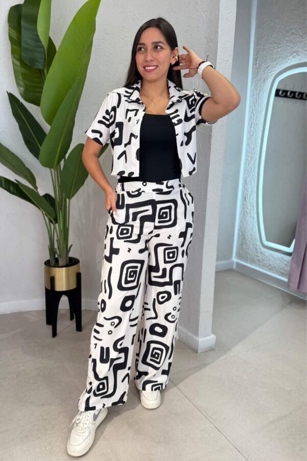 Set Ariana marfil negro