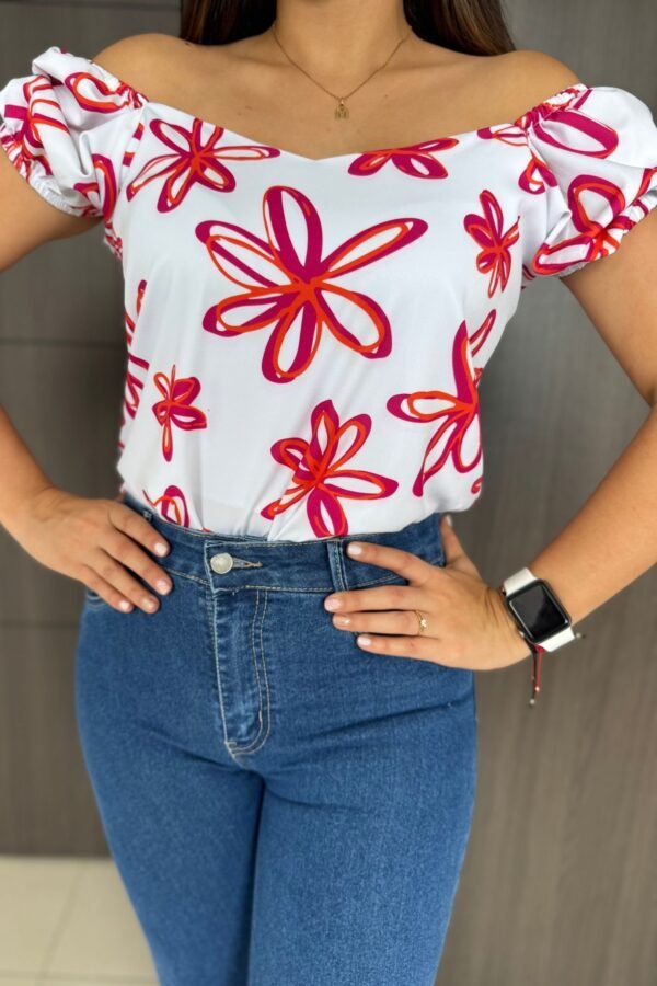 Blusa Bela flor fucsia - Image 2
