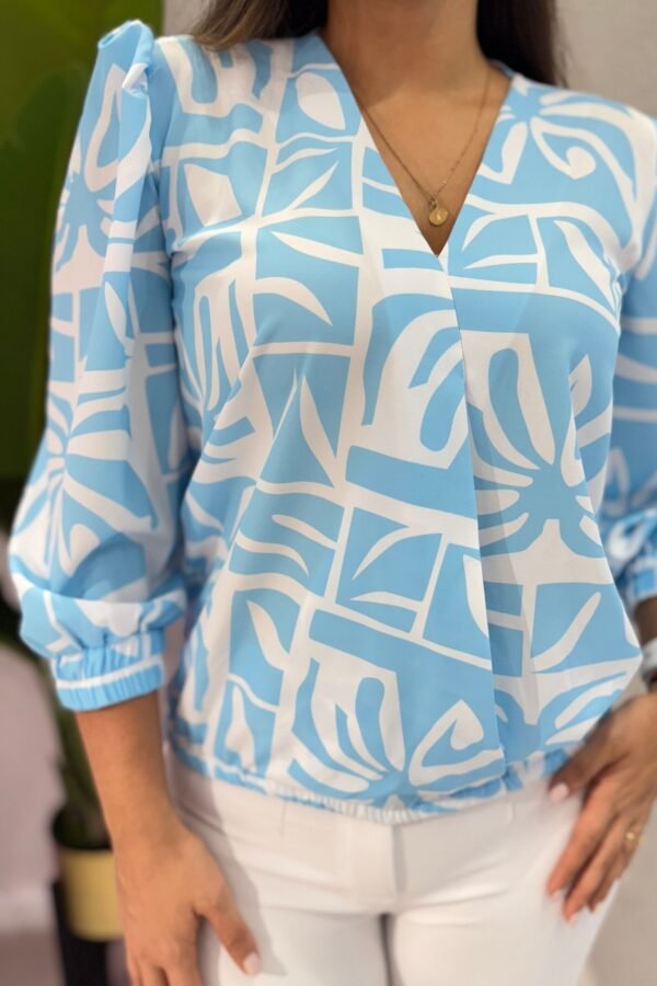 Blusa Miranda celeste - Image 2