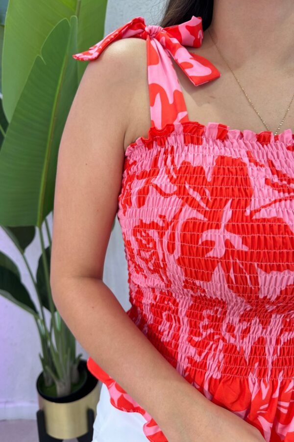 Top Lucía rosa rojo - Image 3