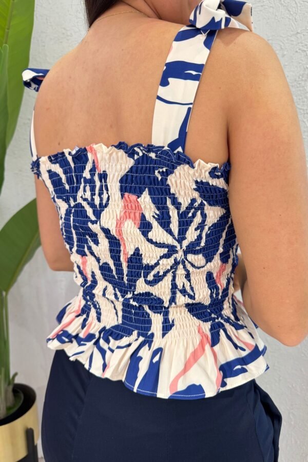 Top Lucía beige azul - Image 4