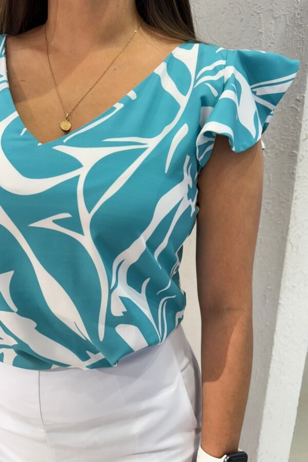 Blusa Bali agua marina - Image 3