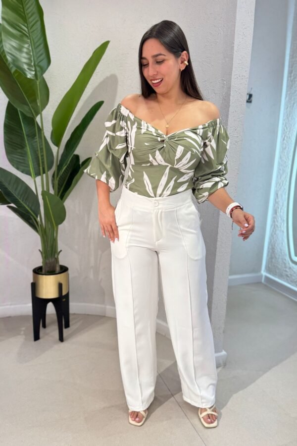 Blusa Antonia verde oliva