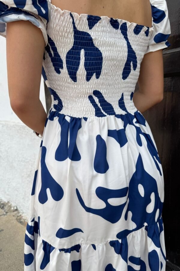 Vestido Roma azul blanco - Image 3