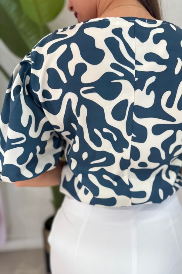 Blusa Samara hueso azul - Image 2