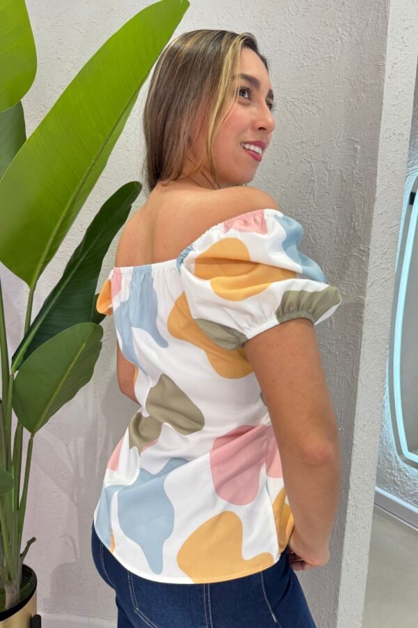 Blusa Bela colores blanco - Image 3