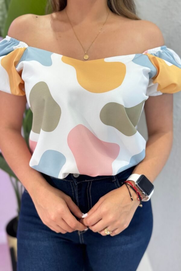 Blusa Bela colores blanco - Image 2