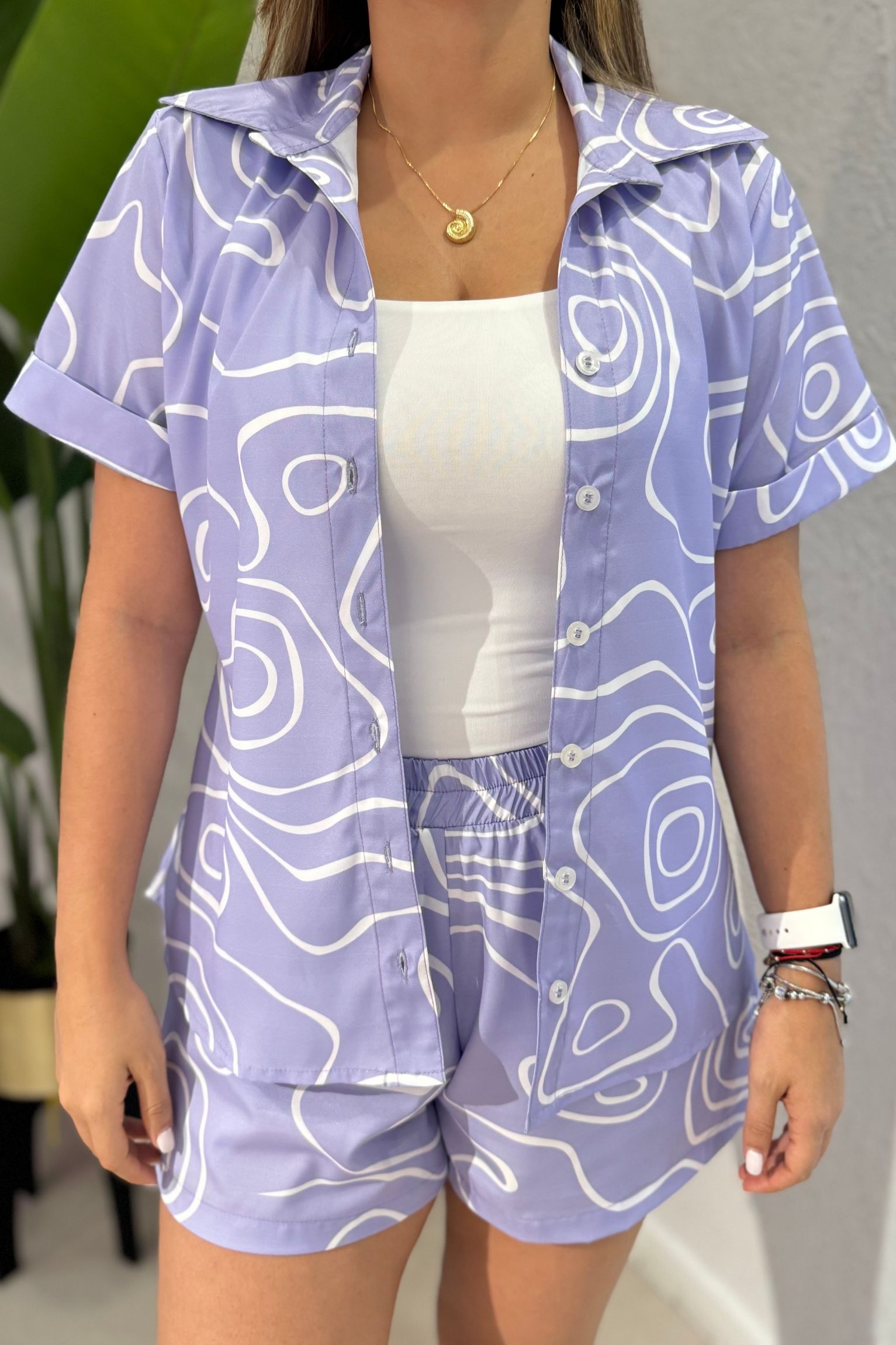 Set Martina lila blanco - Image 2