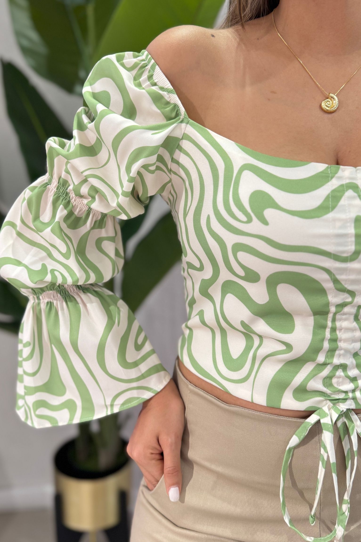 Top Amalfi verde claro - Image 3