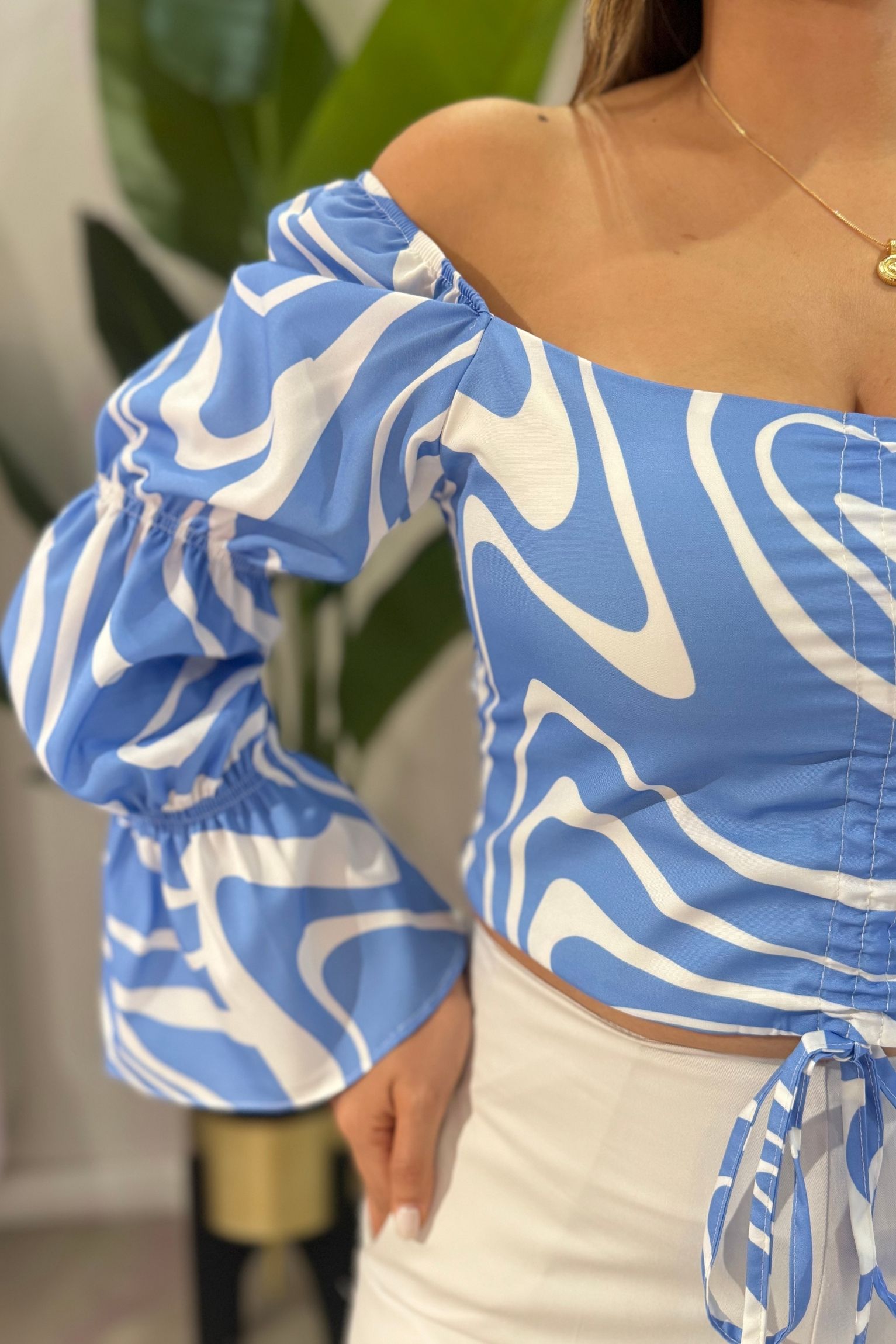 Top Amalfi celeste - Image 3