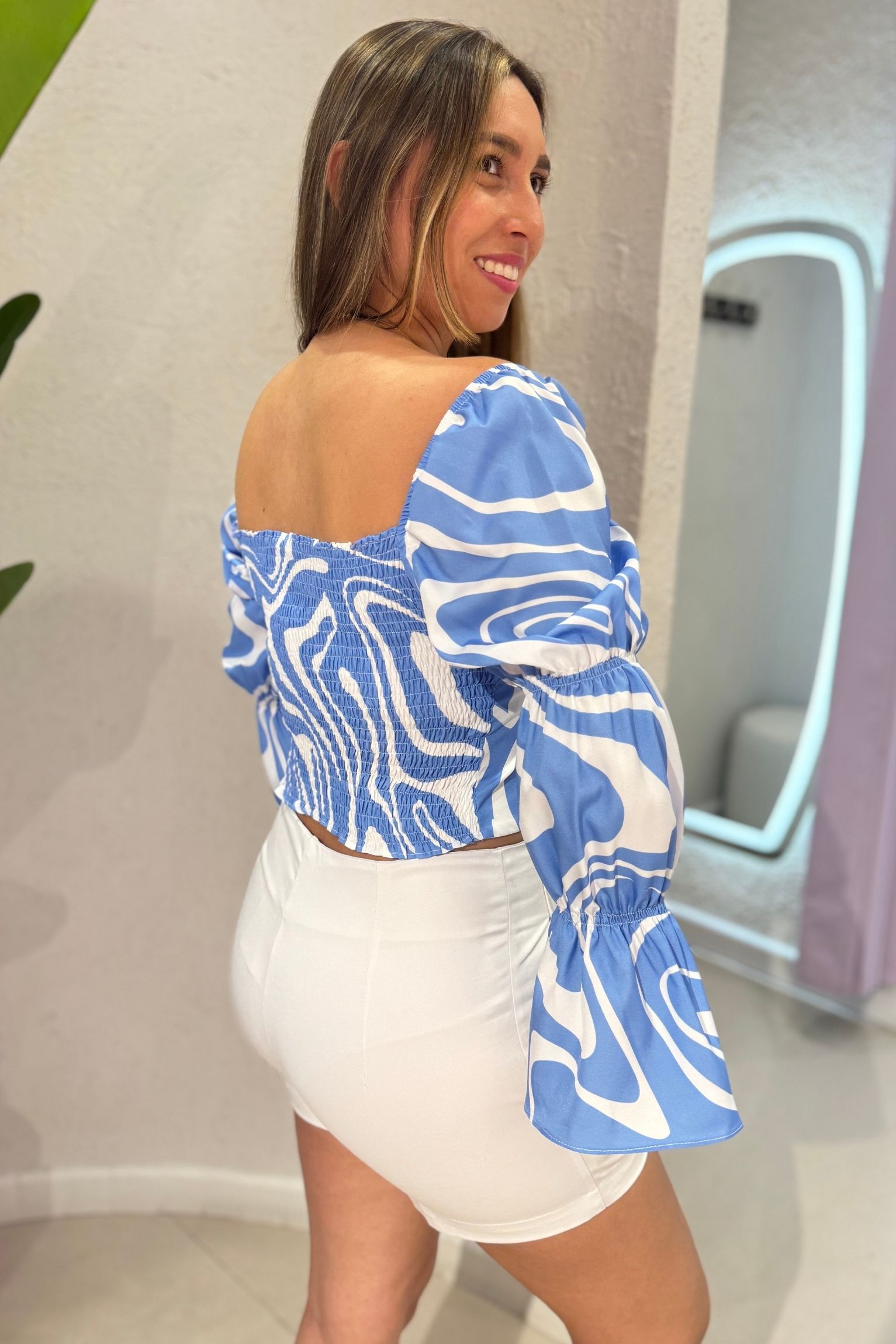 Top Amalfi celeste - Image 4