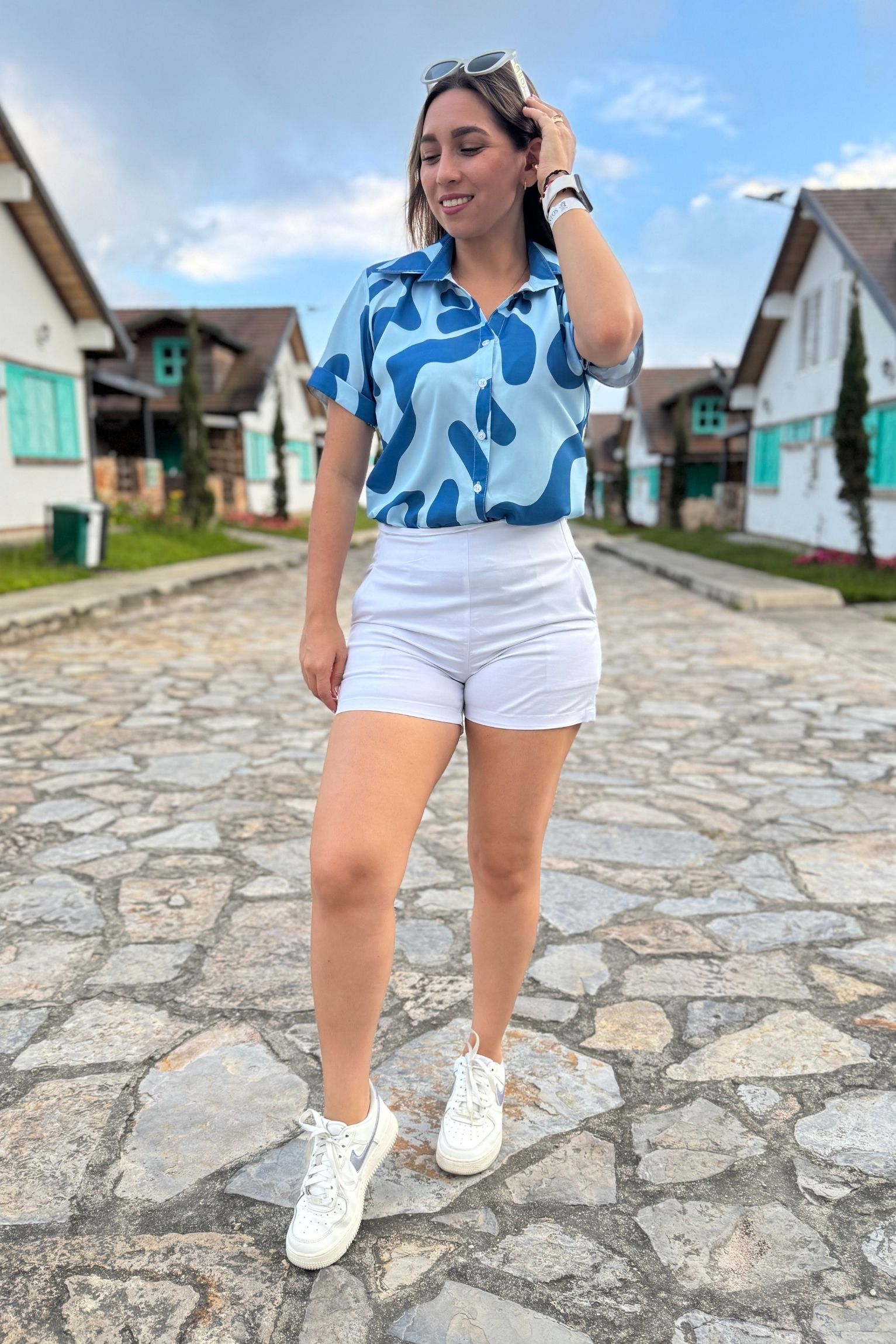 Camisera Esmeralda azules