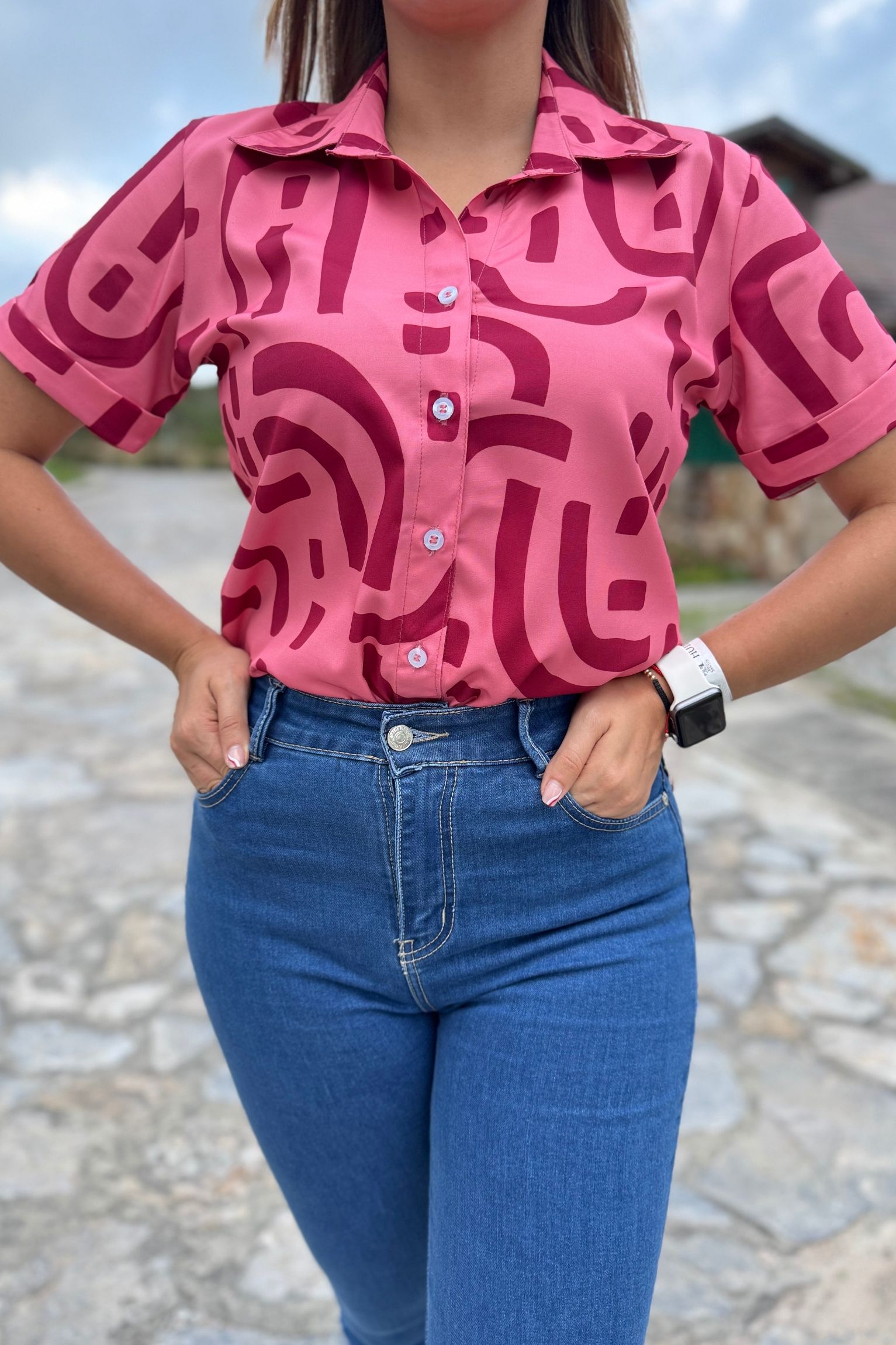 Camisera Esmeralda rosa fucsia - Image 2