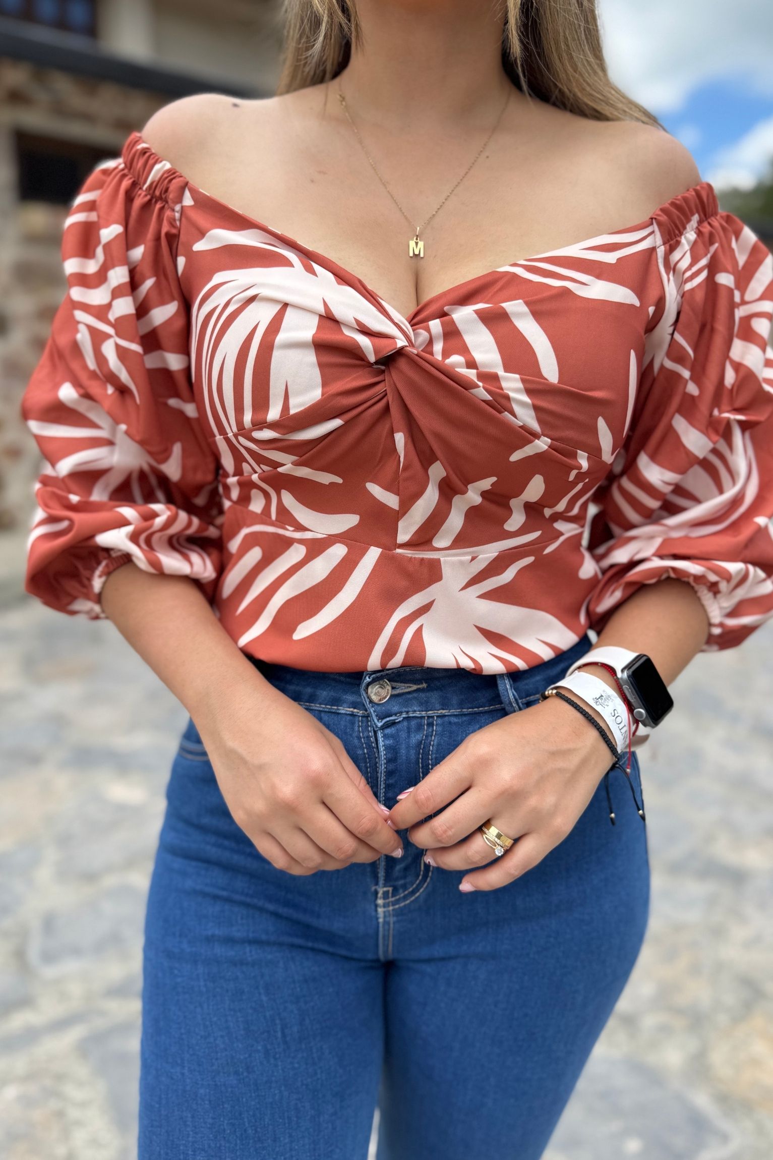 Blusa Antonia terracota beige - Image 2