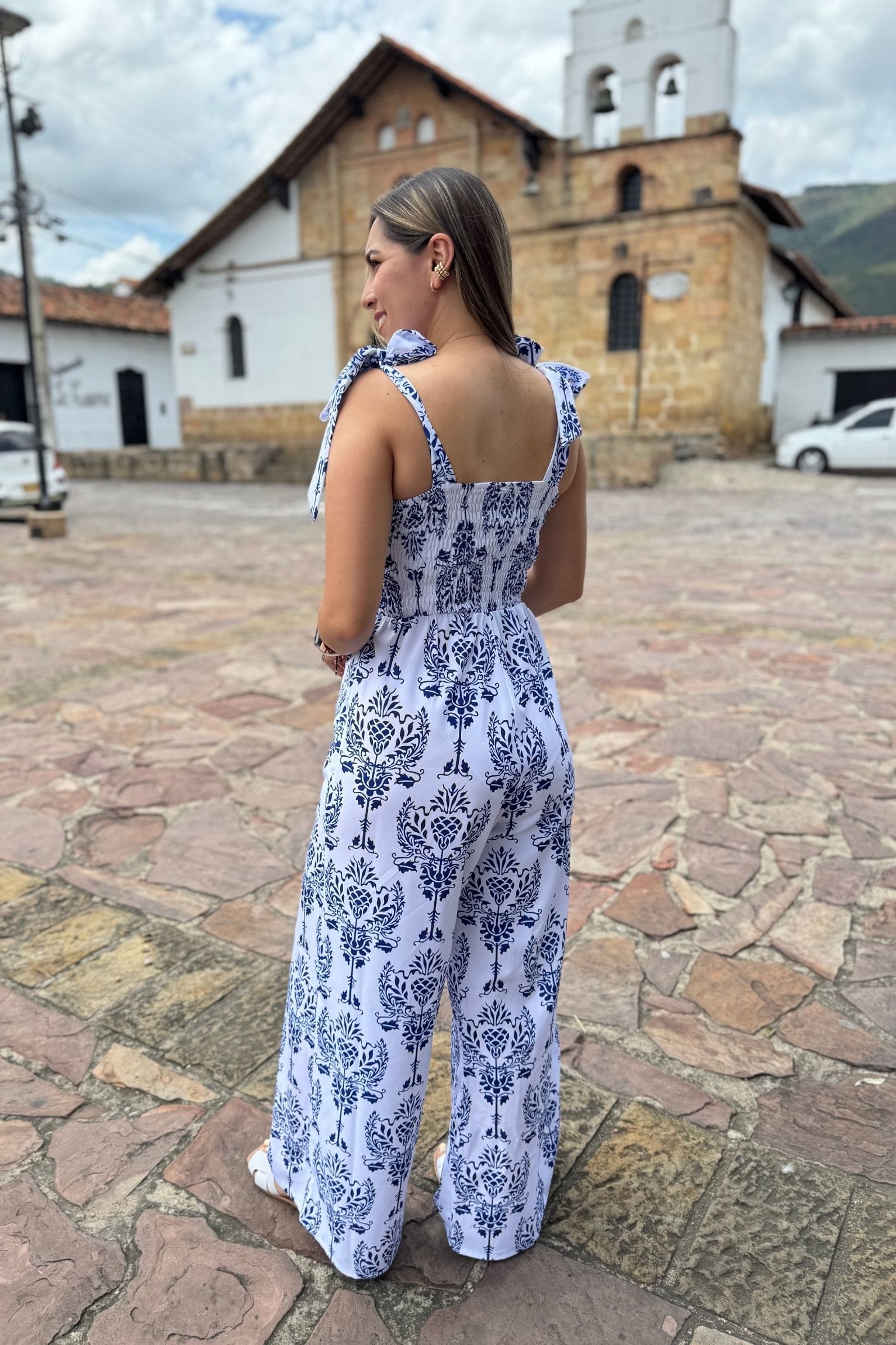 Enterizo Mar blanco azul - Image 2