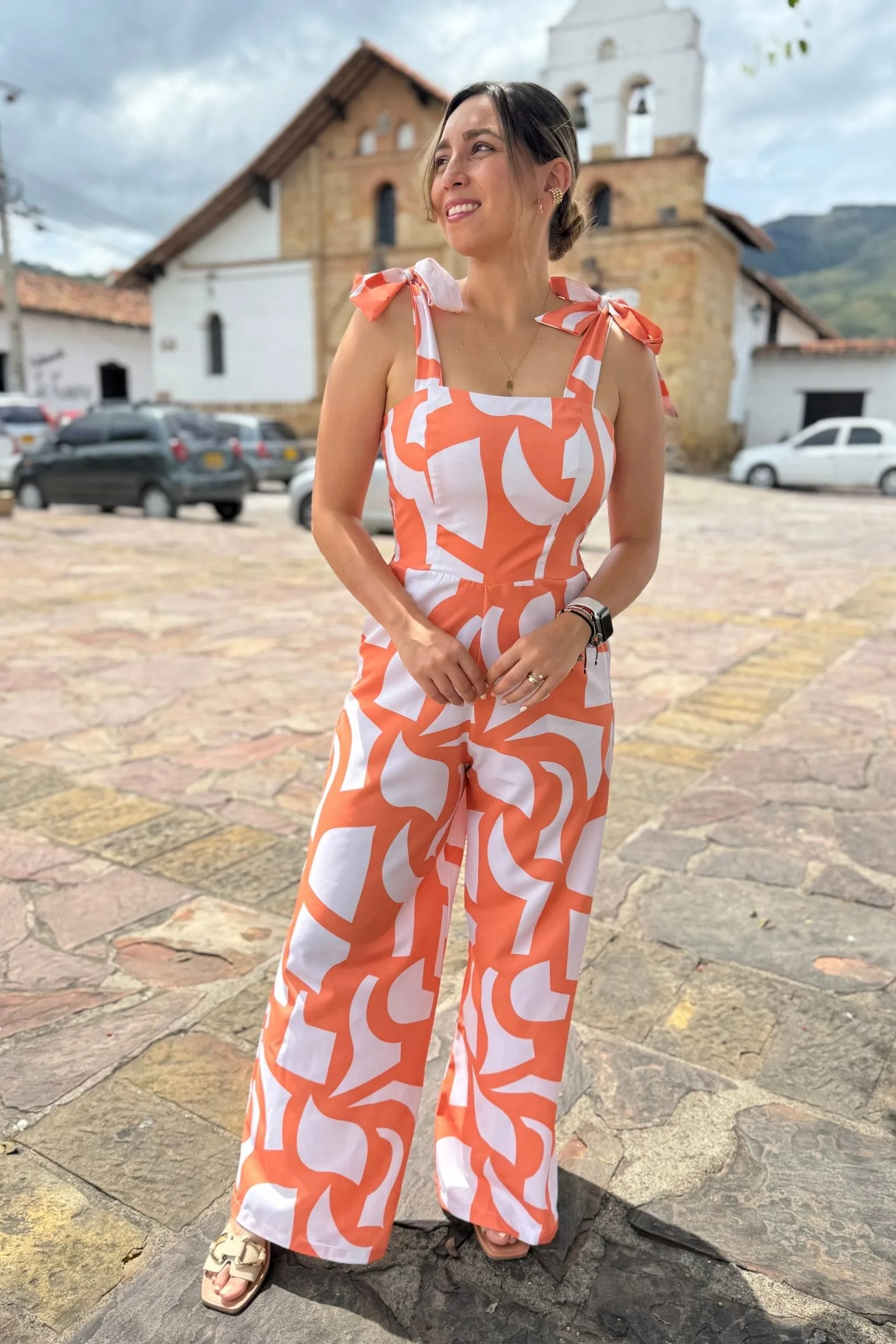 Enterizo Mar naranja beige