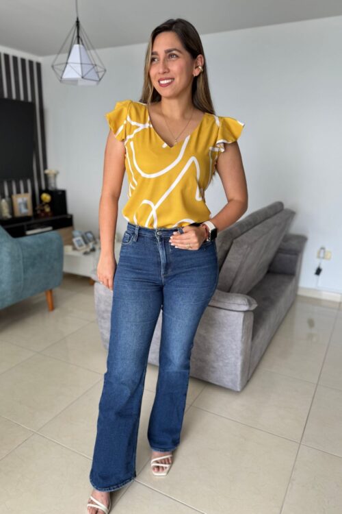 Blusa Bali mostaza