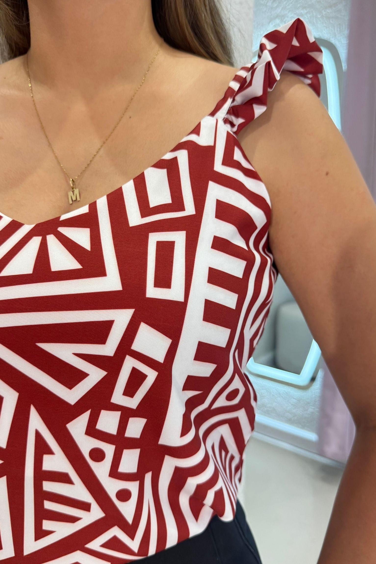 Blusa Paradise rojo opaco - Image 3