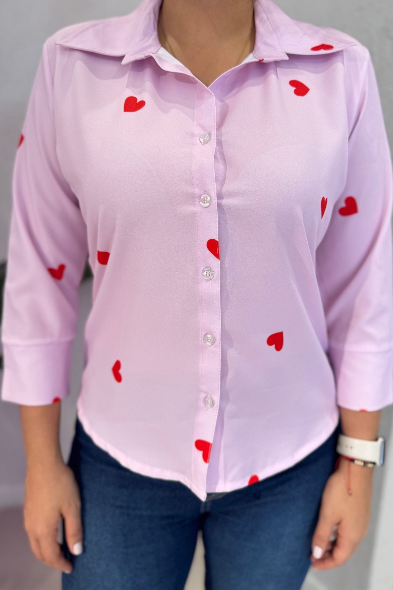 Blusa Zafiro rosa corazón - Image 2