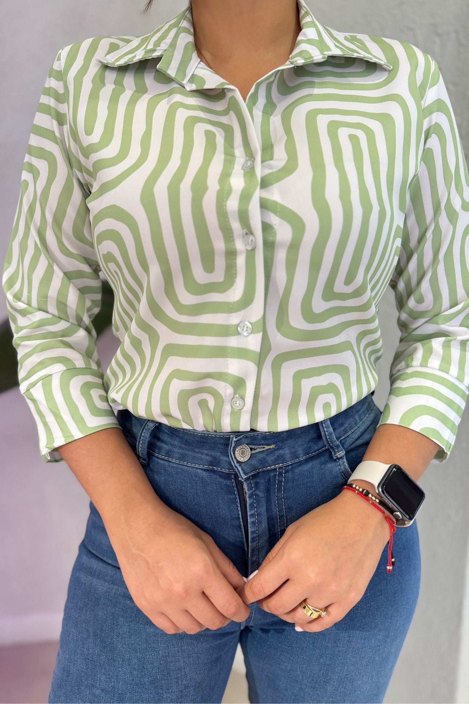 Blusa Zafiro manzana verde - Image 3