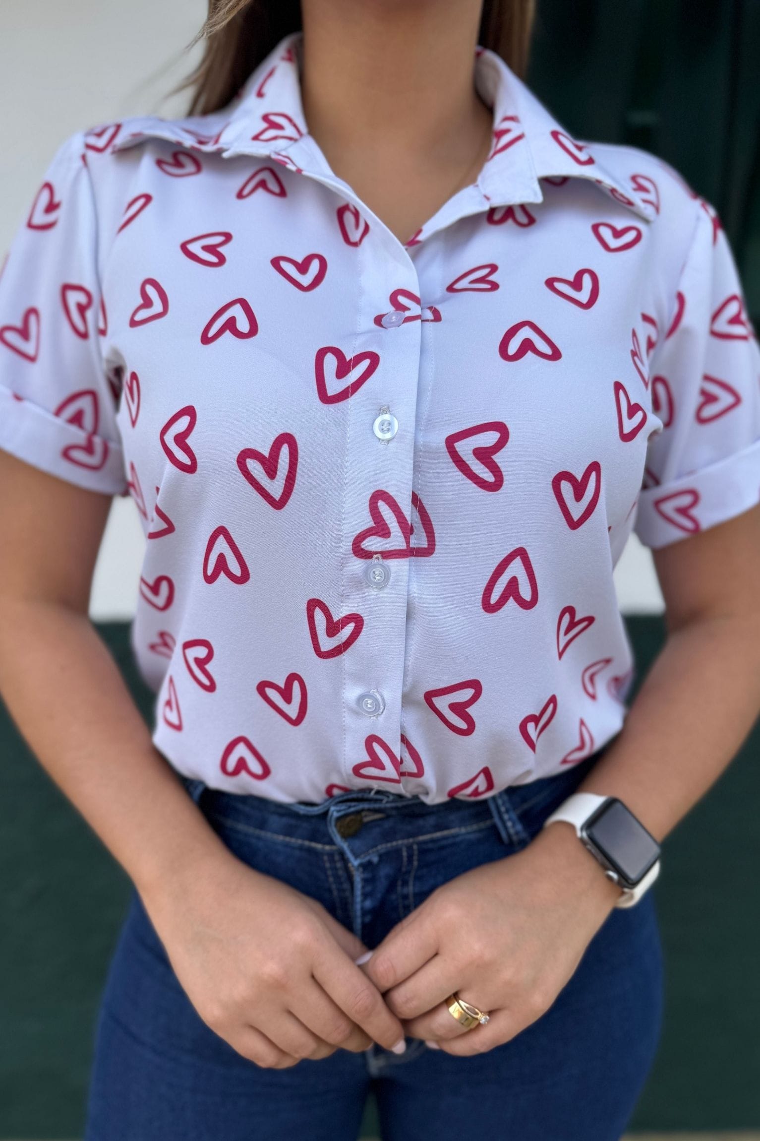 Camisera Esmeralda fucsia corazón - Image 2