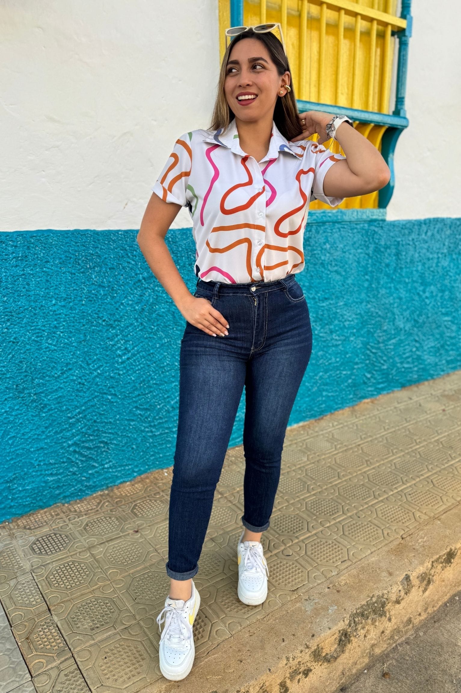 Camisera Esmeralda circulos