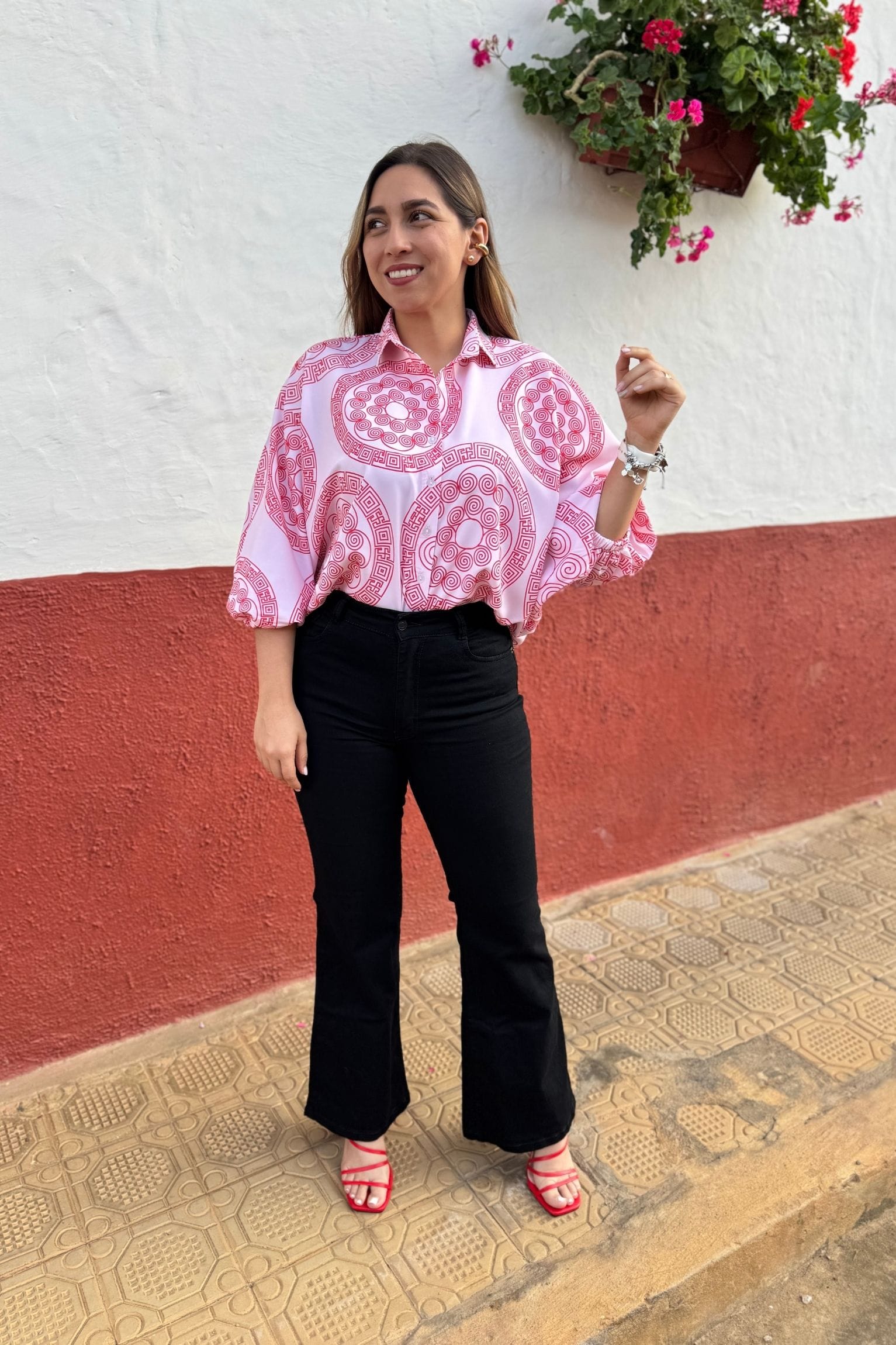 Blusón Ambar circulos