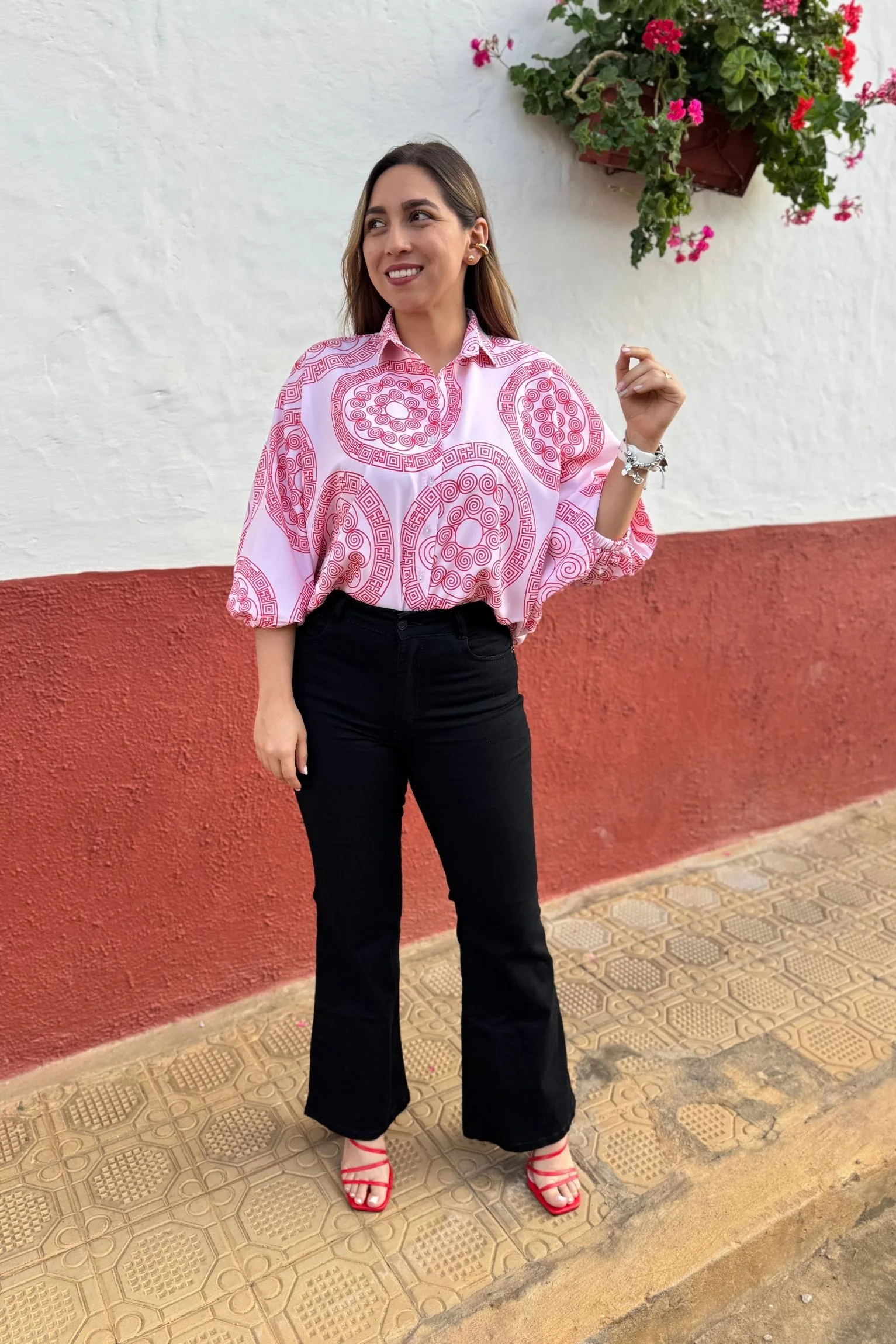 Blusón Ambar circulos