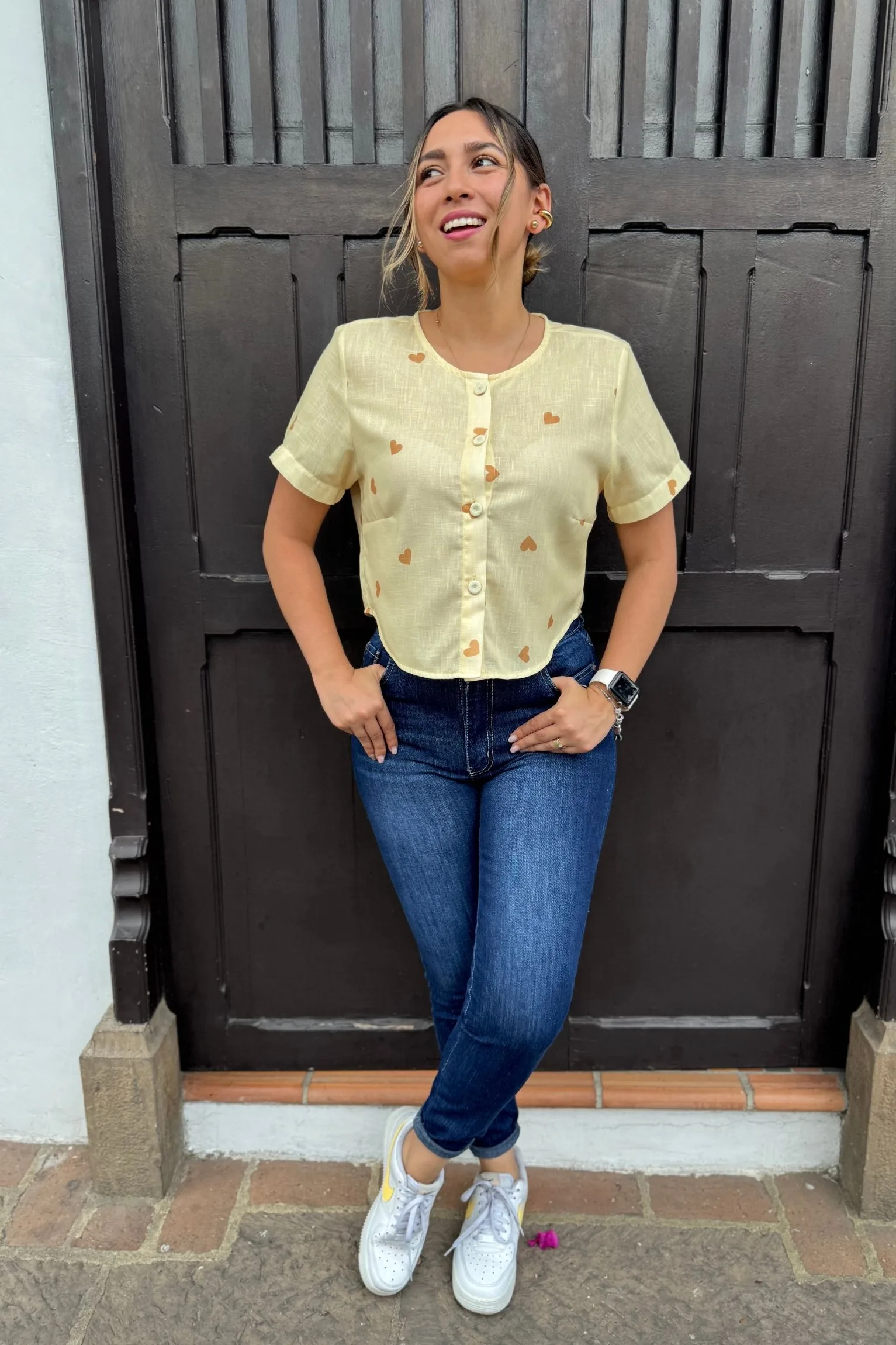 Camisera Safari amarillo cora