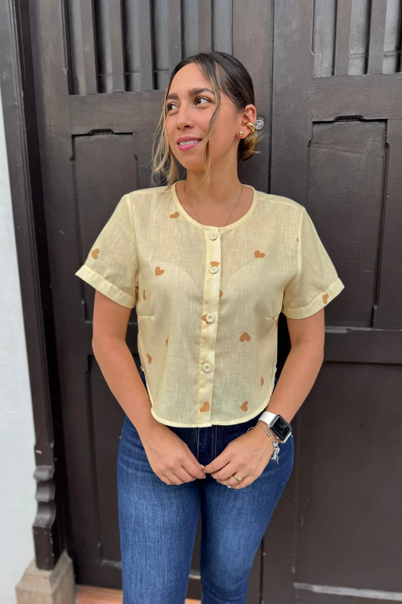 Camisera Safari amarillo cora - Image 2