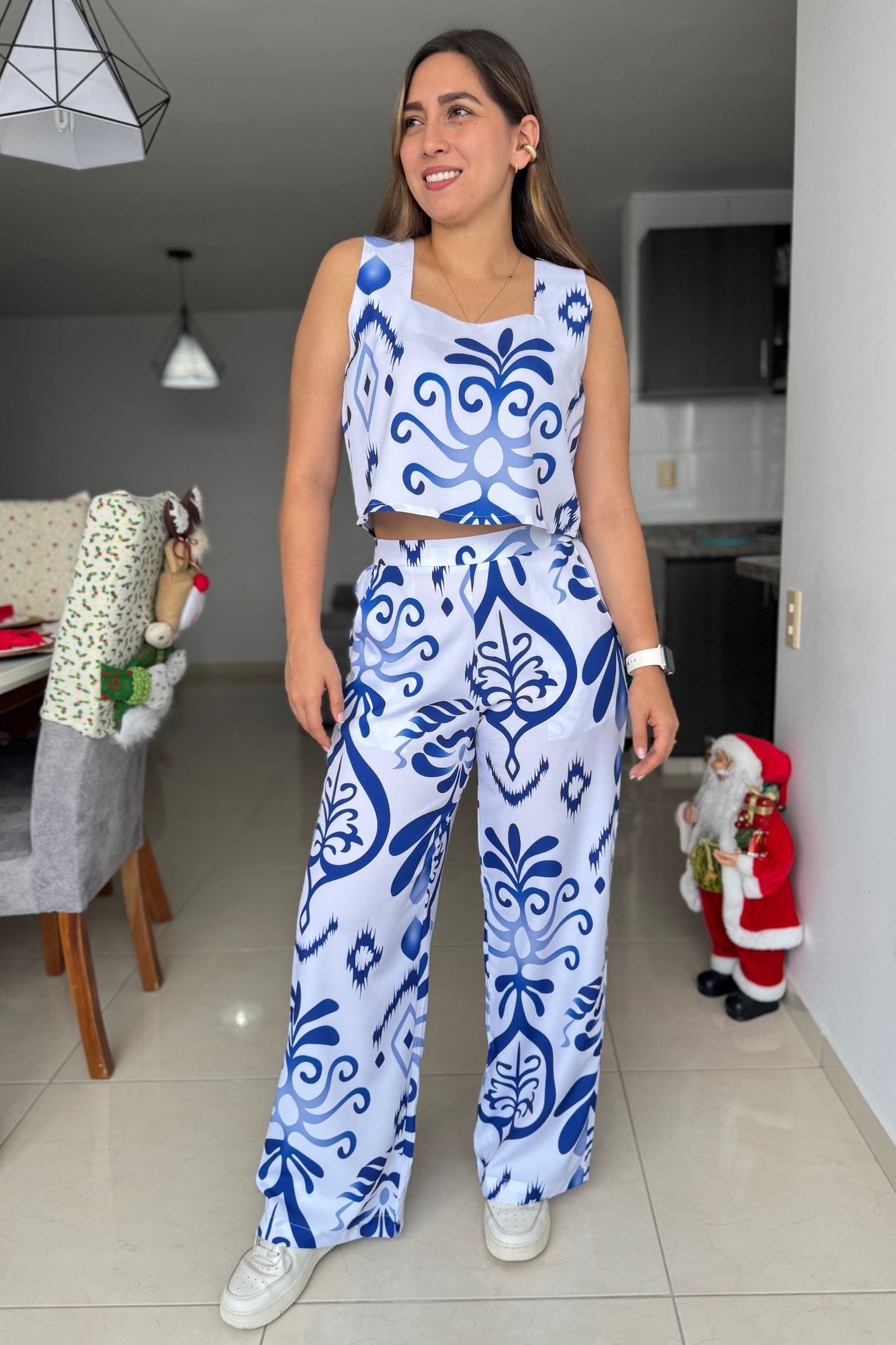 Set Boreal azul blanco