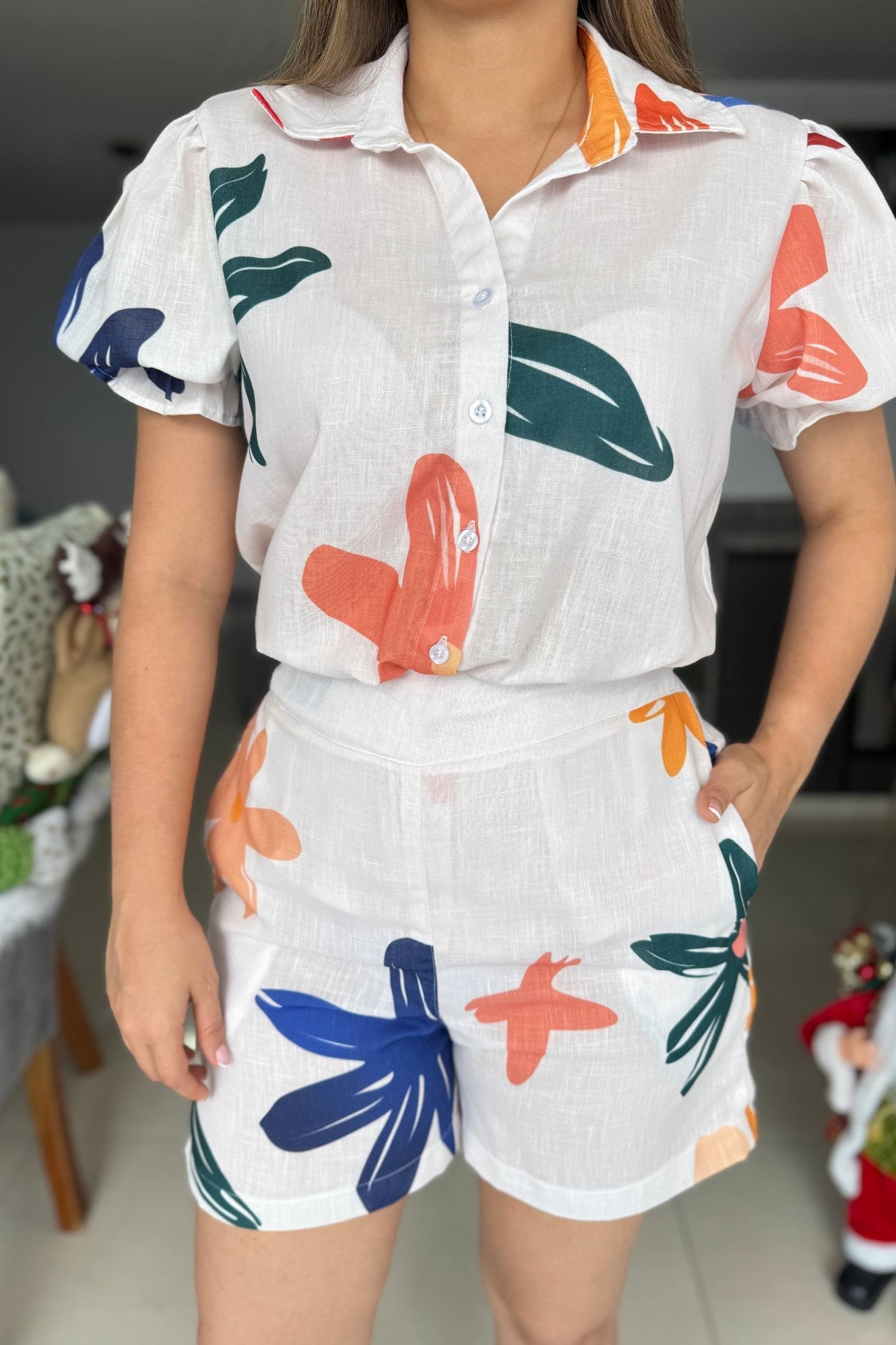 Set Maya Hueso flores - Image 2