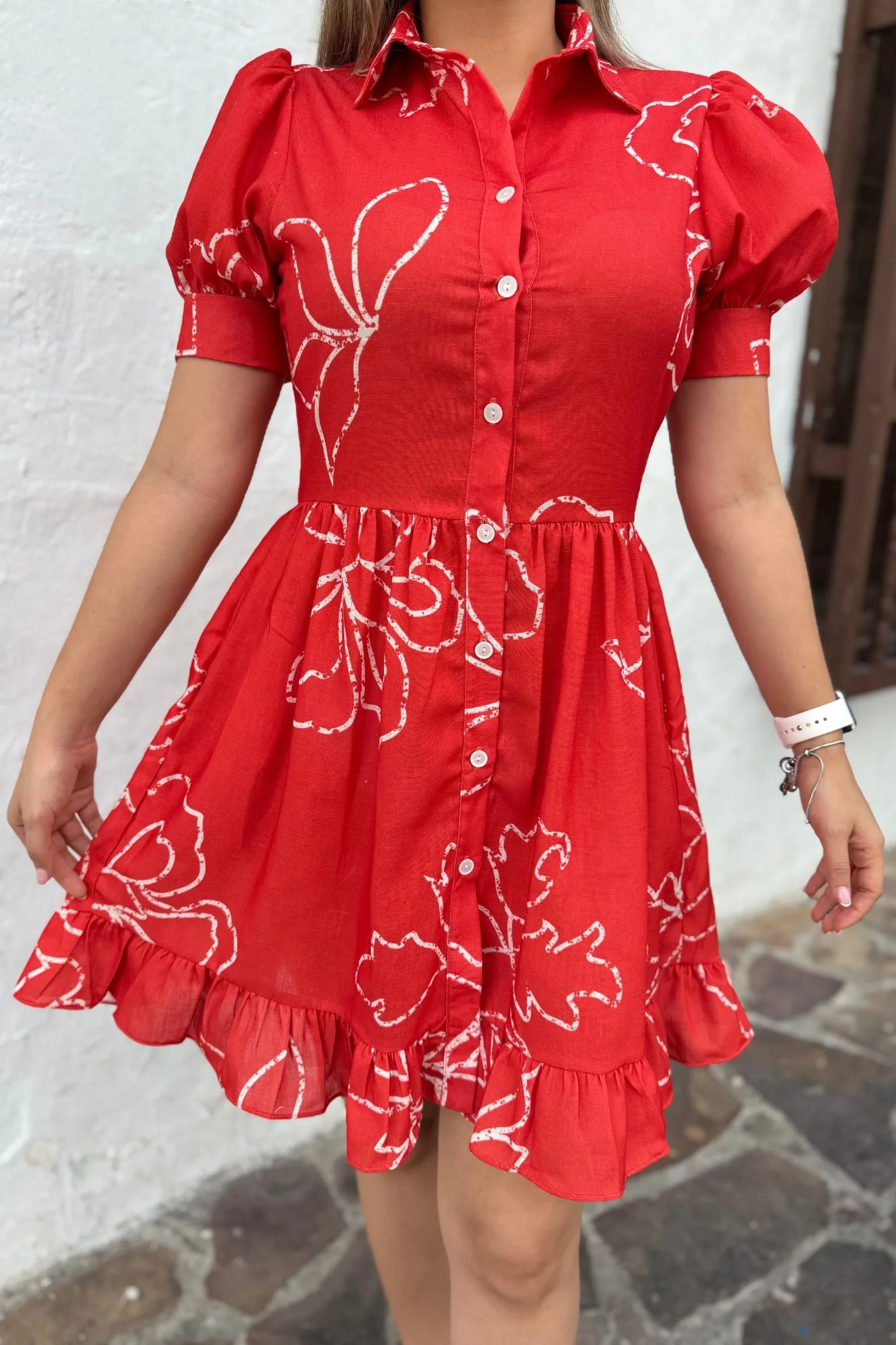 Vestido bahia rojo cerezo - Image 2