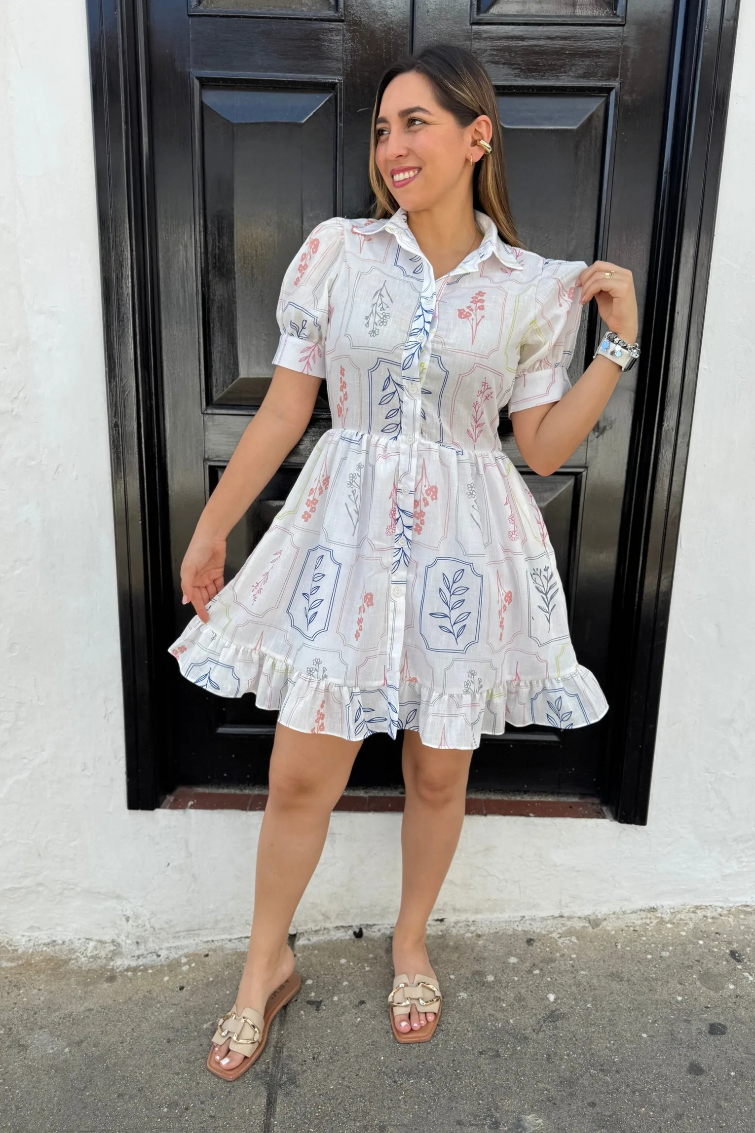 Vestido bahia blanco colores