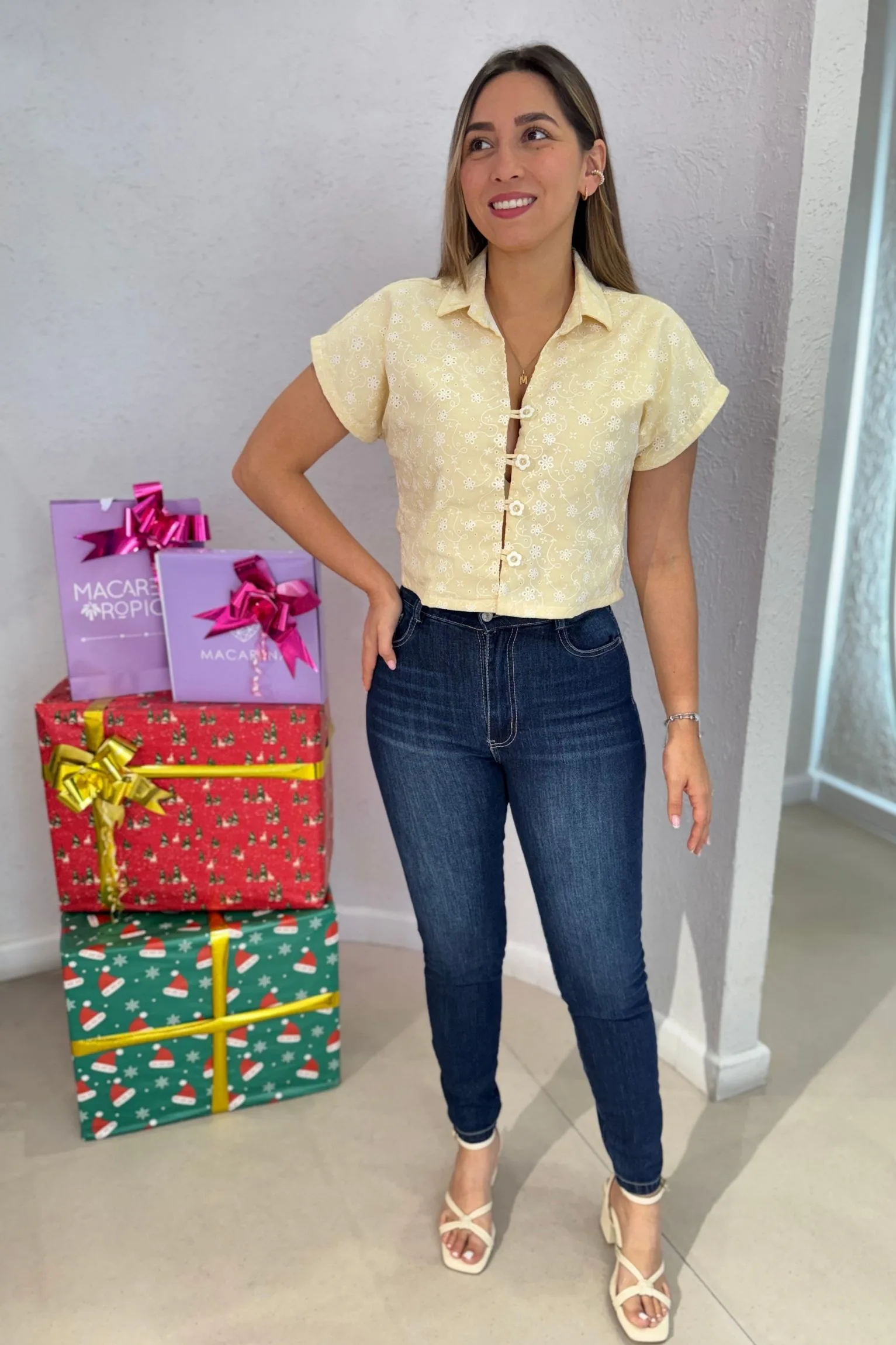 Blusa Eloisa amarillo mantequilla