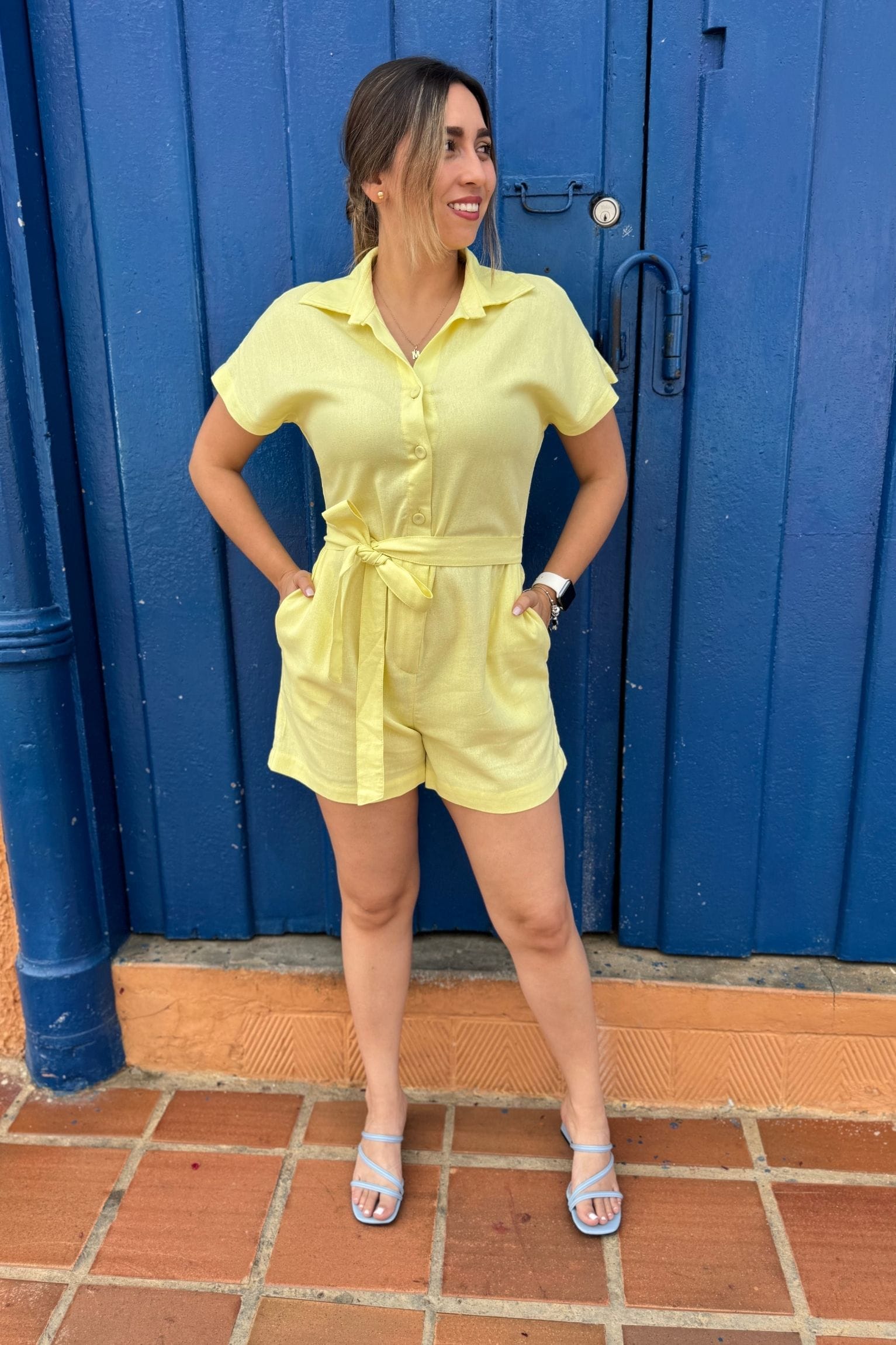 Enterizo Africa amarillo