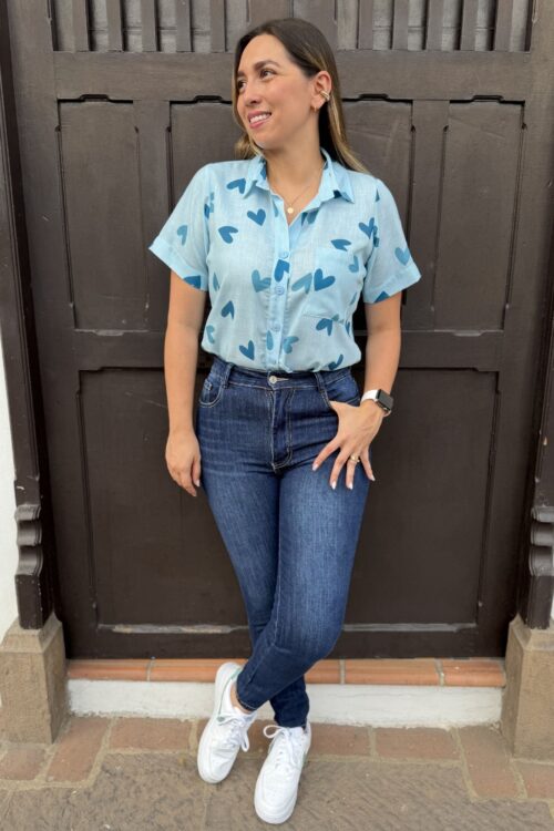 Camisera Noa Azul corazon