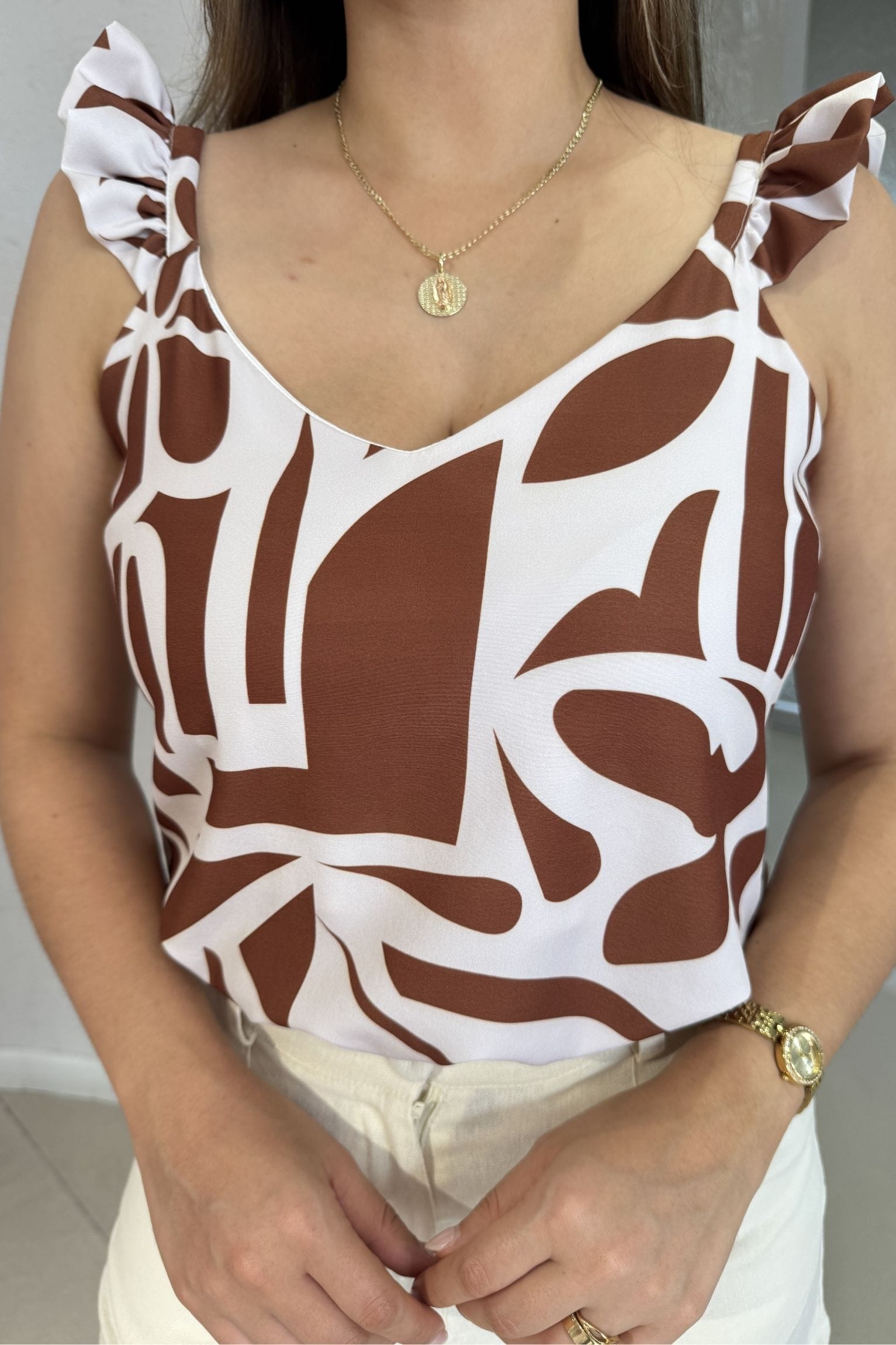 Blusa Paradise Café beige - Image 2