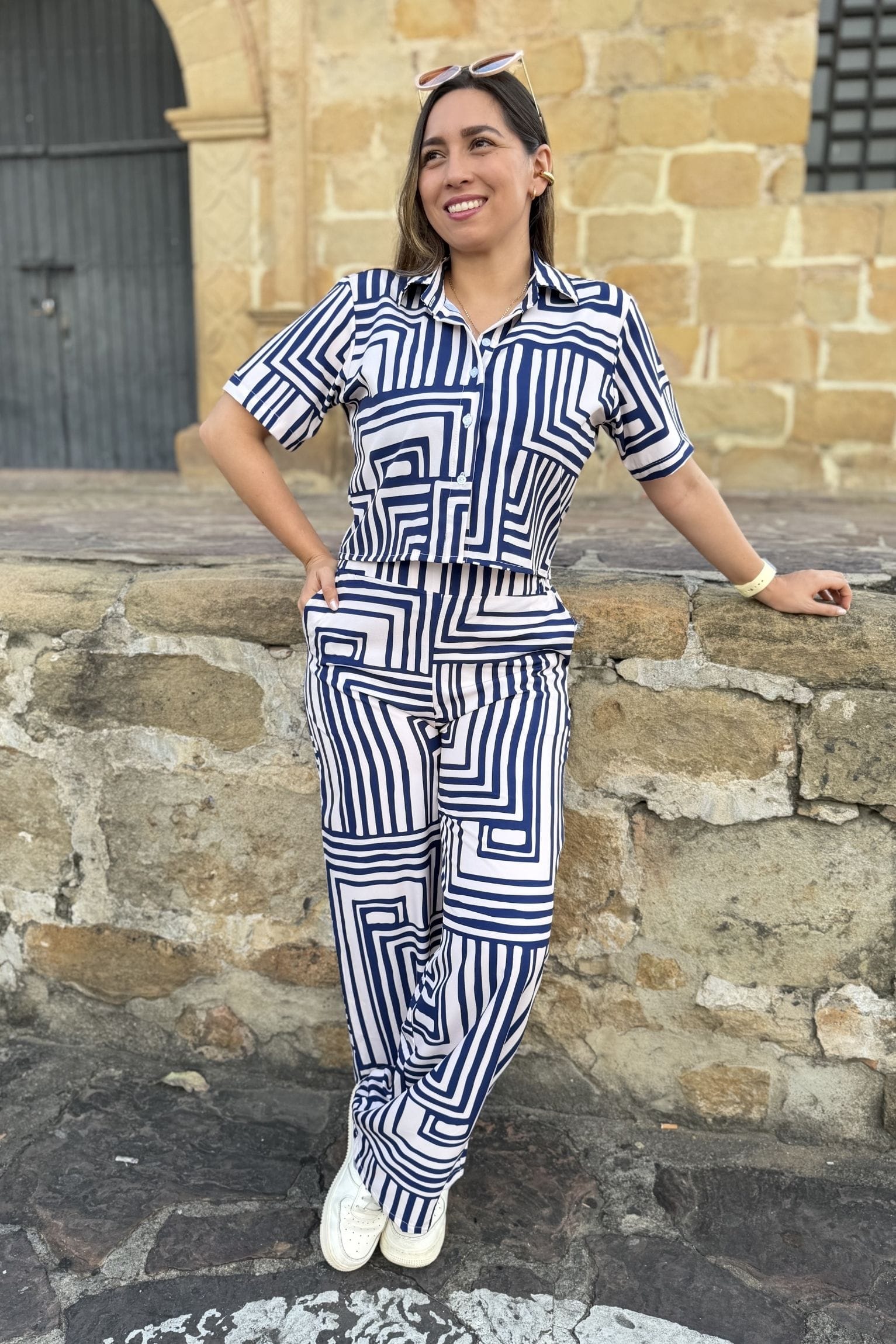 Set ariana rayas azul. - Image 3