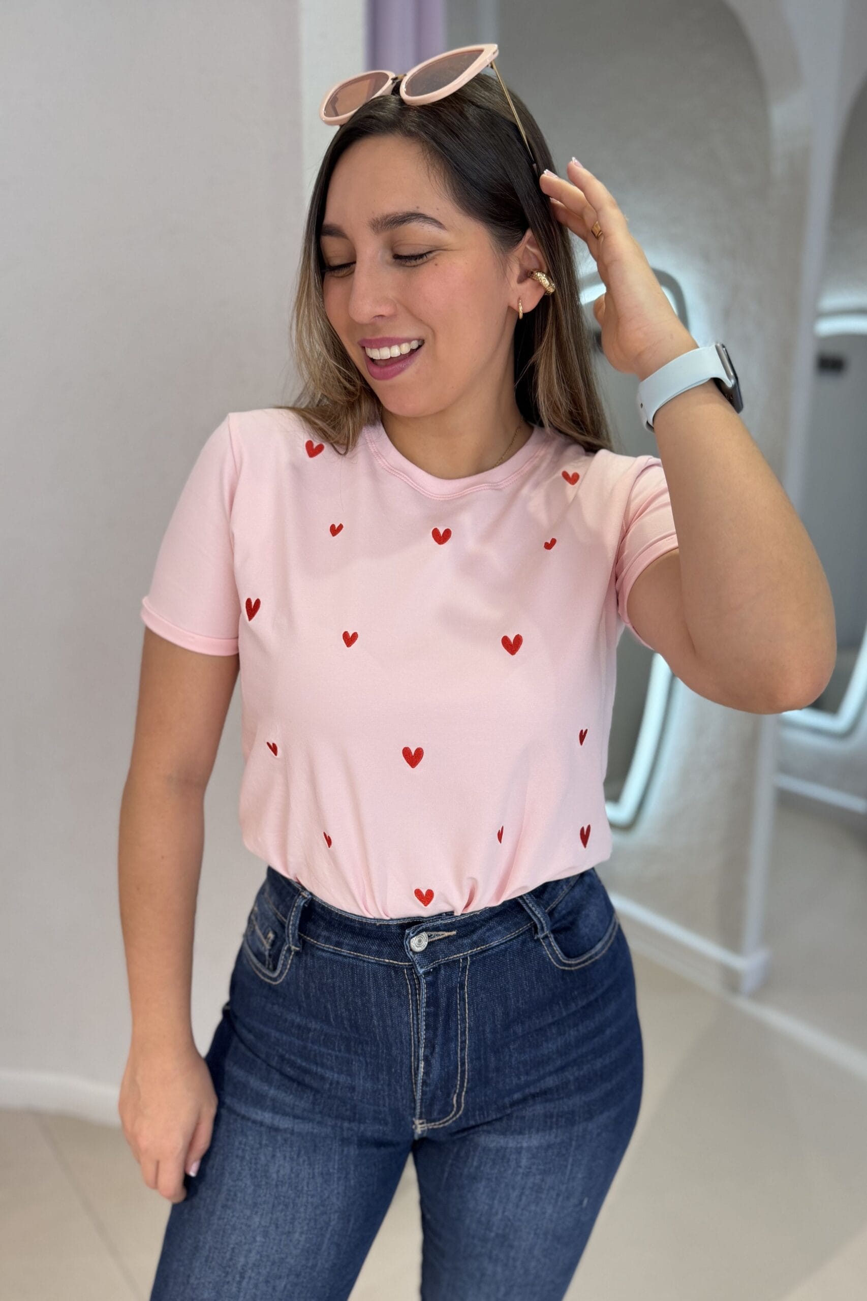 Camiseta rosada corazon - Image 2
