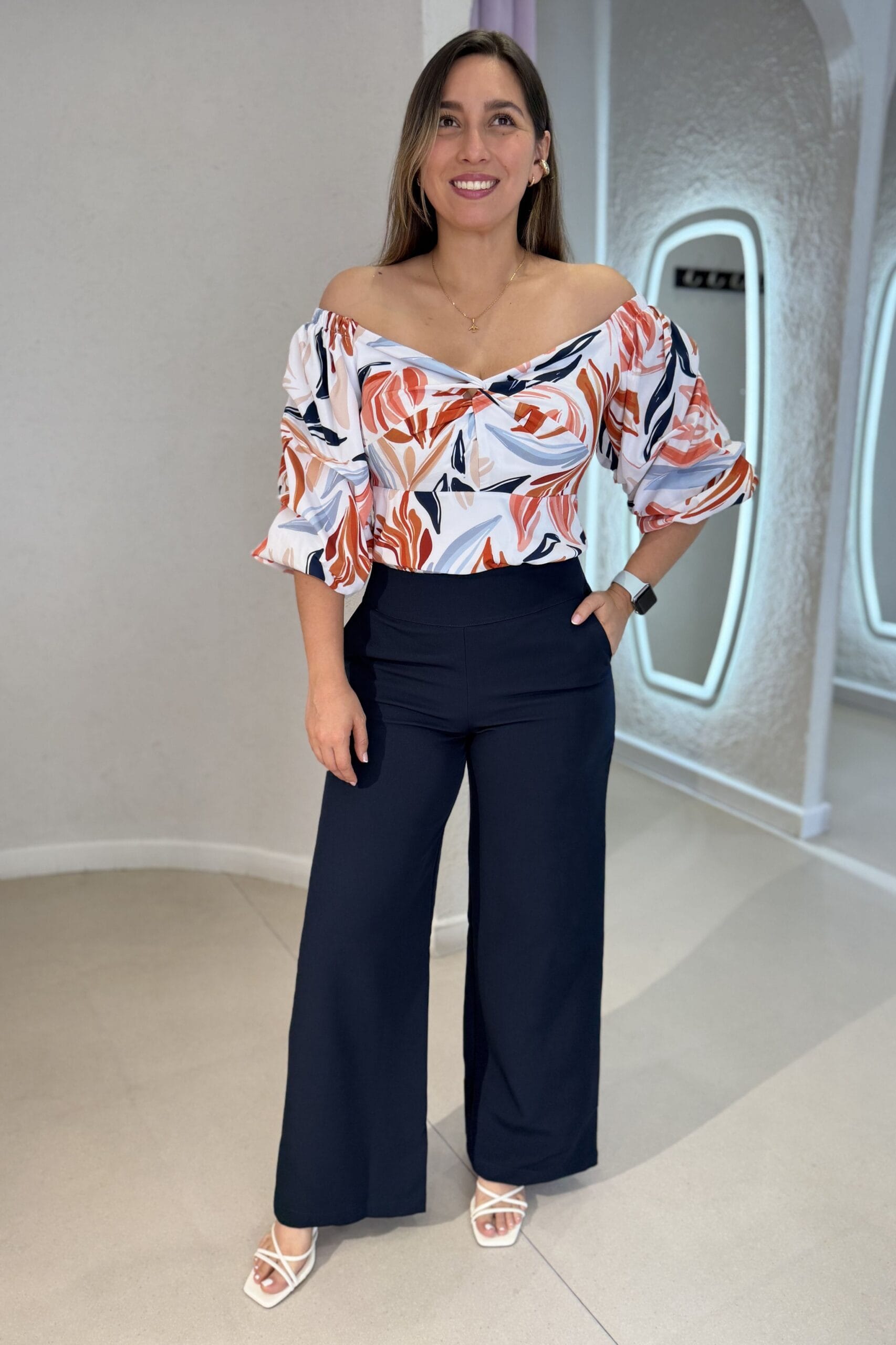 Blusa Antonia Hojas.
