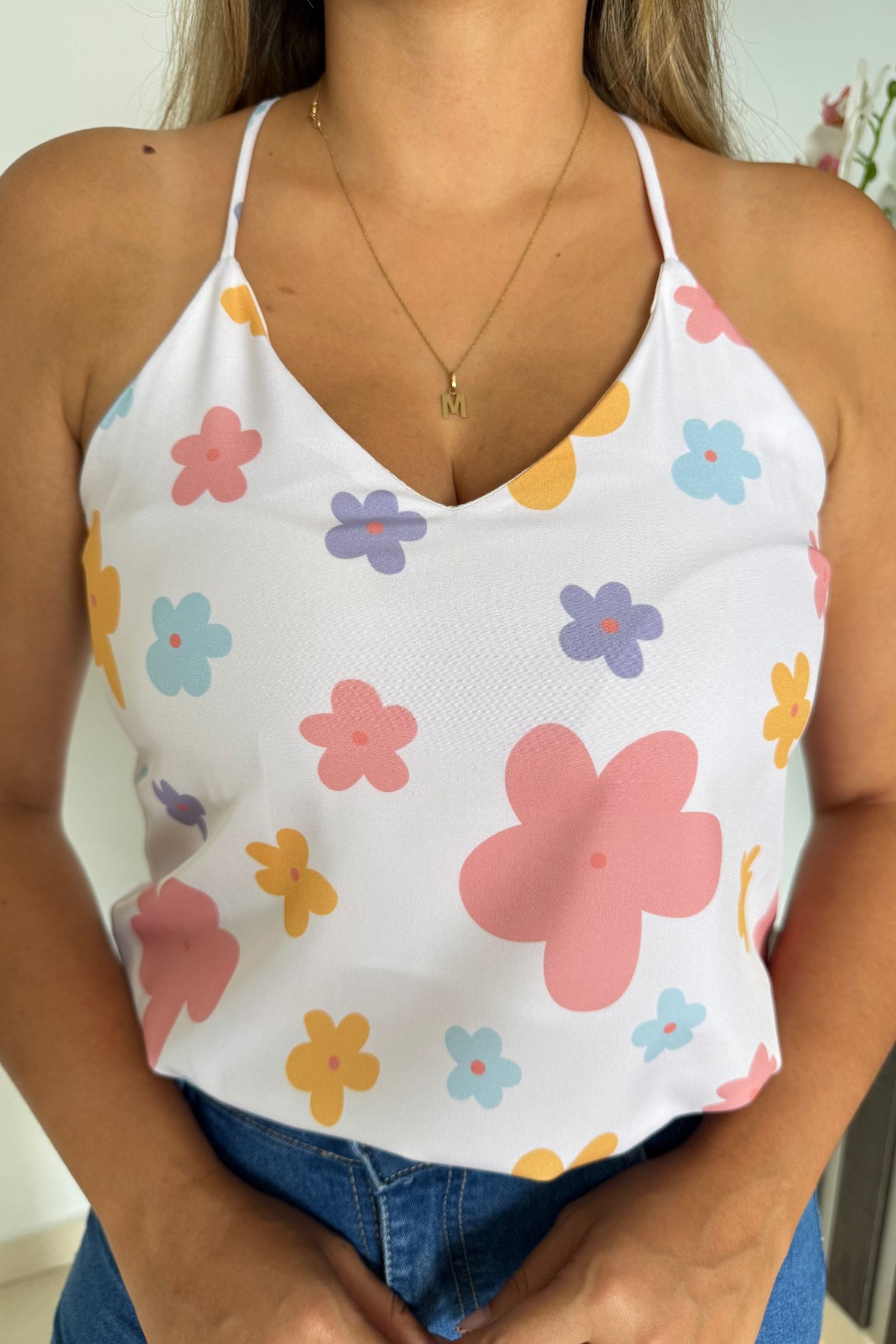 Blusa Básica Flores. - Image 4