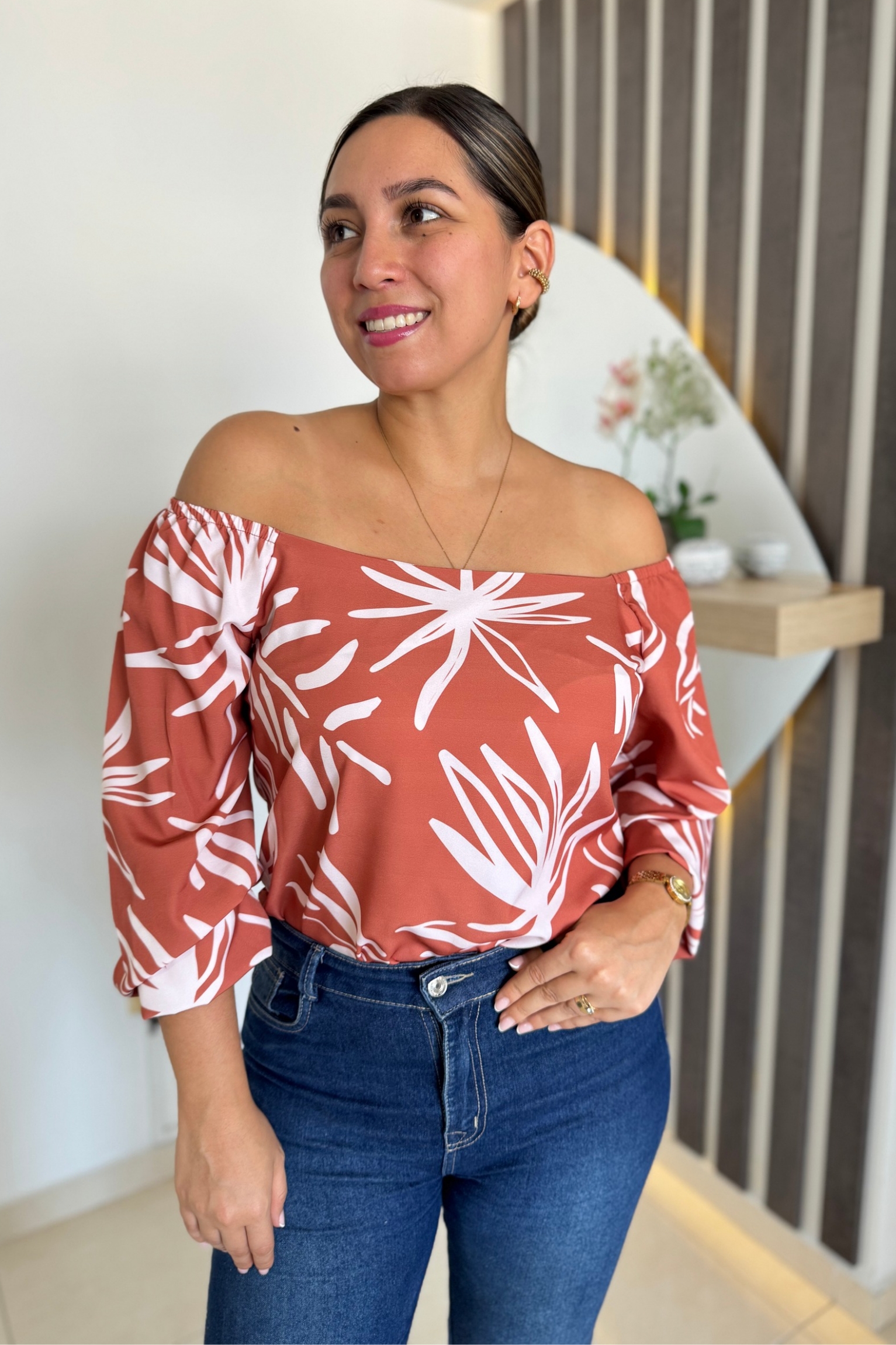 Blusa Toscana Terracota.